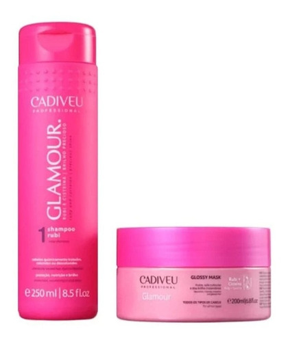 Kit Glamour Cadiveu Shampoo + Máscara