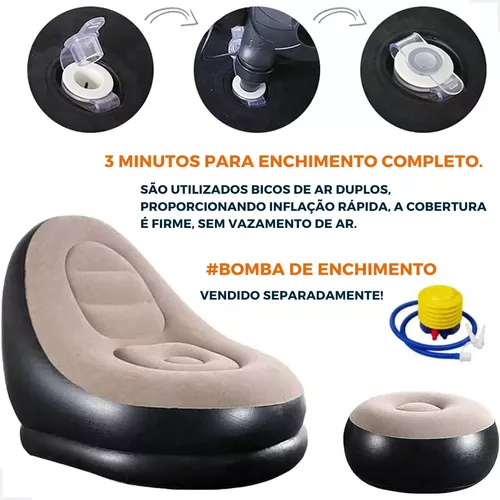 Poltrona Inflável Intex Para Lounge Sofá Pufe Puff Conforto | Parcelamento  sem juros