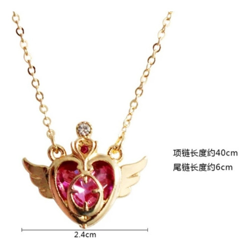 , Sailor Moon - Cetro Corazon Lunar Collar Gargantilla 01