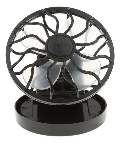 Mini Ventilador Solar Abs Plástico Negro