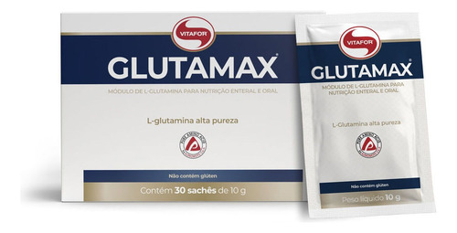 Glutamax - 30 Sachês 10g - Vitafor Sabor Sem Sabor