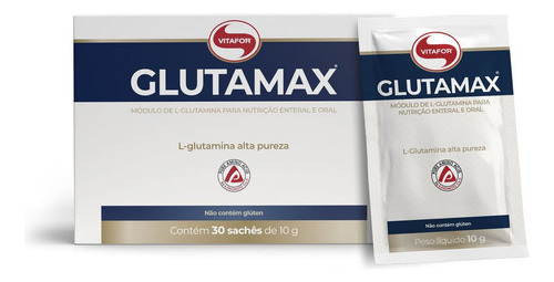 Glutamax - 30 Sachês 10g - Vitafor Sabor Sem sabor