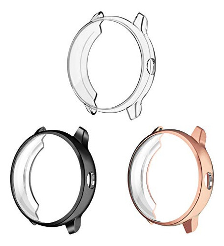 Funda 3 Pack Fintie Para Garmin Vivoactive 3, Tpu Delgado Y