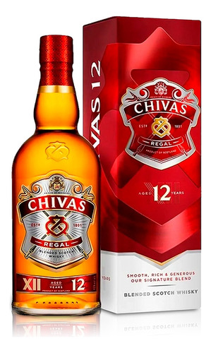 Whisky Chivas Regal 12 Años 1000cc Botella 1 Litro C/estuche