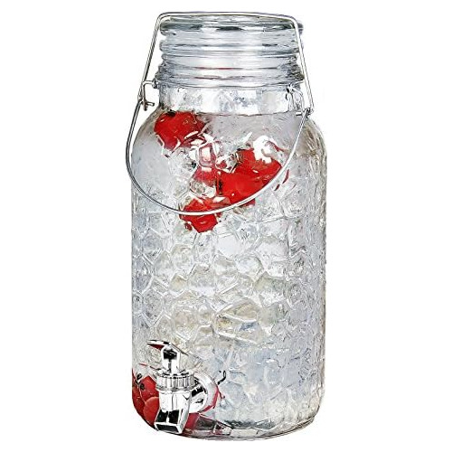 Glass Drink Dispenser - Sun Tea Jar With Spigot, 1 Gall...