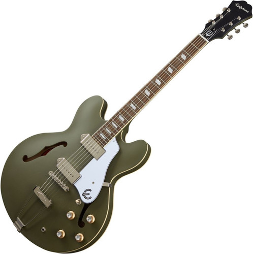 Guitarra Eléctrica EpiPhone Casino Worn Verde Hollow Body