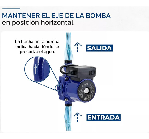 Bomba Agua Presurizadora 120 Watts H. Max 9 Metros