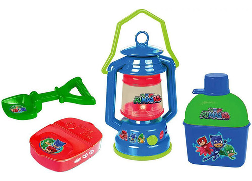 Kit Camping Aventureiros Com Lampiao E Cantil Pj Masks 1736