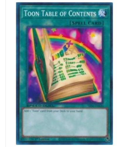 Yugioh! Toon Table Of Contents