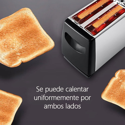 Tostadora 2 Rebanadas Mini Horno Para Bagel Pan Desayuno Negro