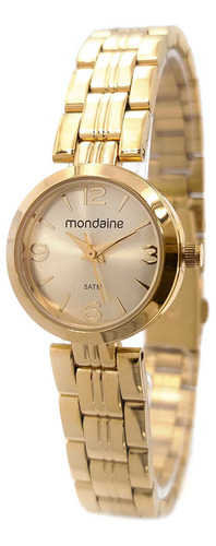 Relógio Mondaine 32368lpmvde1 Feminino Pequeno Dourado
