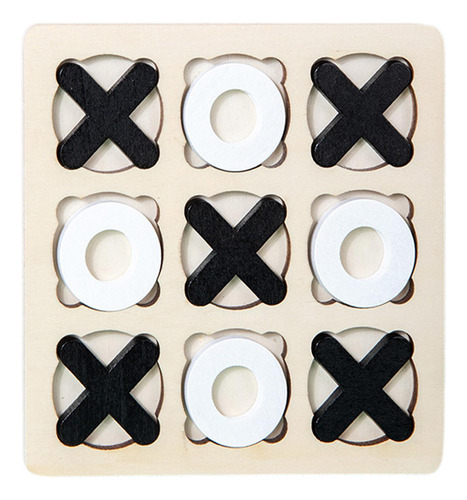 5 Juego De Mesa De Madera Tic Tac Toe, Juego De Estilo C