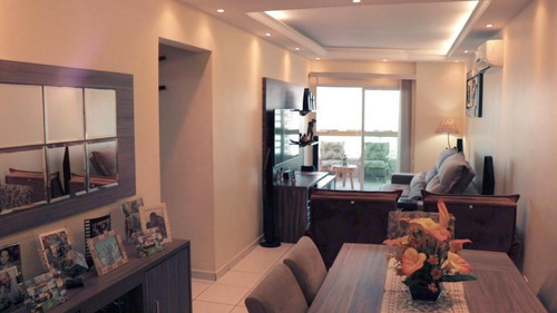 Apartamento Planejado Com Vista Do Mar 3 Dormitórios À Venda, 117 M² Por R$ 485.000 - Tupi - Praia Grande/sp - Ap3495