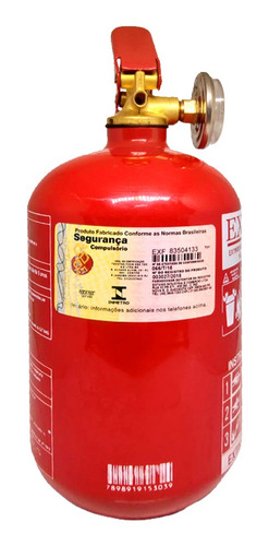 Imagem 2 de 4 de Extintor Abc Automotivo 1kg Gordinho/bujão Validade 5 Anos