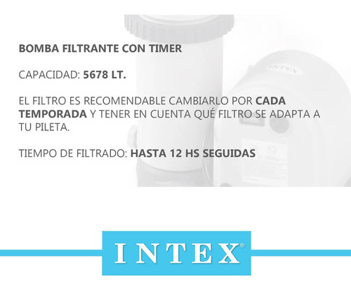Pileta De Lona Estructural Intex 488x122cm Bomba + Escalera Color Gris