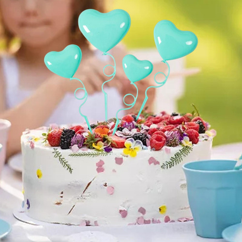 4 Paquete De 2-6 Adornos De Amor 3d Con Forma De 4 Piezas