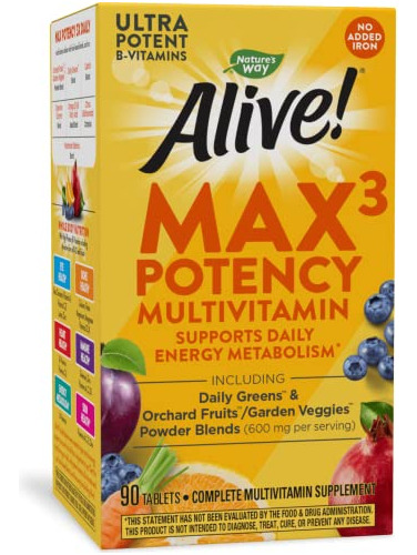 ¡la Naturaleza Está Viva! Multivitamina De Potencia 3rnsu