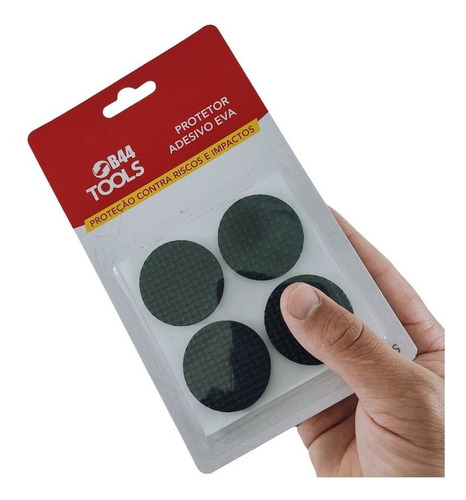 Imagem 2 de 3 de Protetor Adesivo Eva 4un Redondo 40mm - B44 Imports