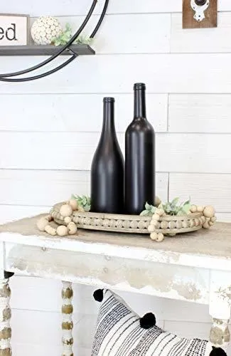 Botellas De Vino Negro Cornucopia Con Corchos (juego De 3);