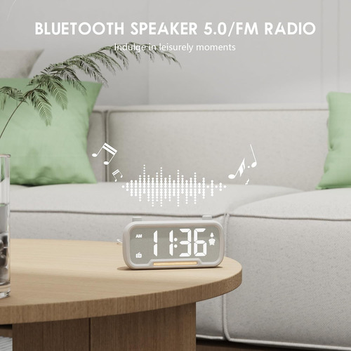 - Reloj Despertador : Reloj Digital Usb Tipo C Recáma...