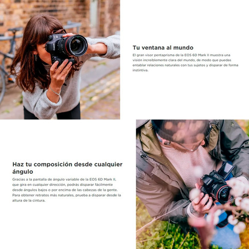 Imagen 8 de 10 de Camara Canon Eos 6d Mark Ii Cuerpo Wifi Bth Full Frame Ent