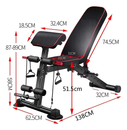 Garcan Banco Ajustable Para Sentarse Banco De Entrenamiento