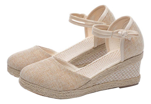 Sandalias Suaves Con Cuña, Cómodas, Informales, Con Platafor