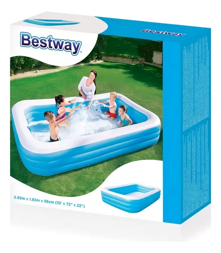 Piscina Inflable Rectangular 3aros Bestway 3,05 M. X 1,83 M.