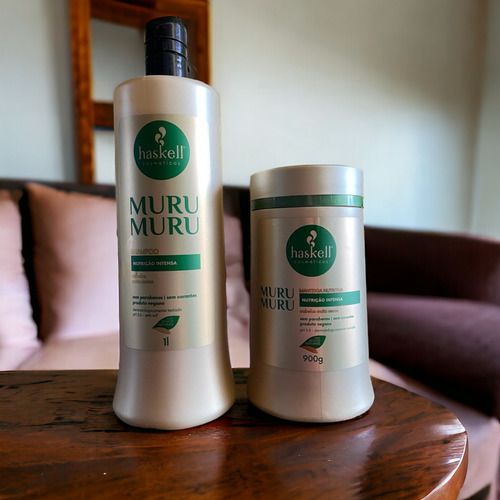 Kit Haskell Murumuru Shampoo 1 Litro + 1 Mascara 900ml