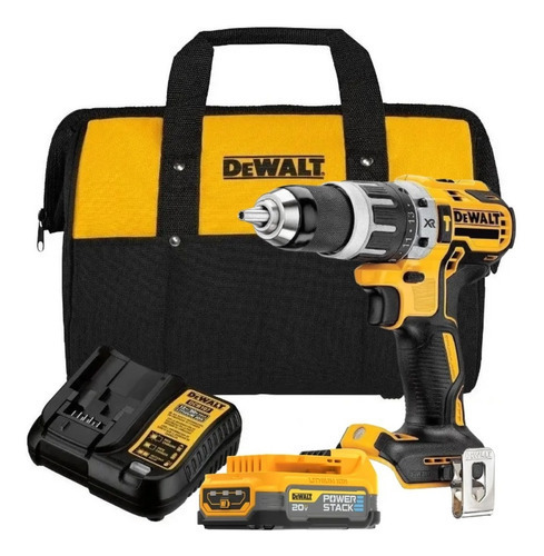 Parafusadeira e Furadeira de Impacto Dewalt 20 V MAX, Modelo DCD796E1, Motor BRUSHLEES , com Carregador e Bolsa para Transporte, Bivolt