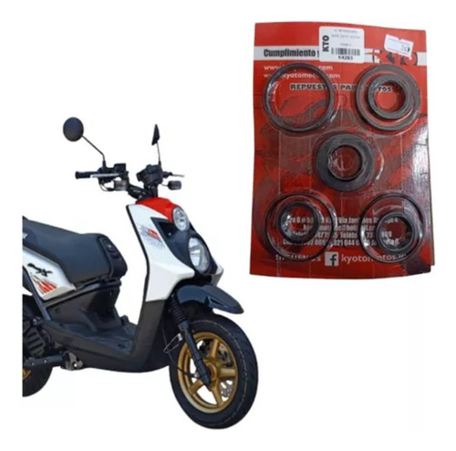 Kit Retenes Empaques Aceite Kto Yamaha Bws125 4t X 8 Piezas