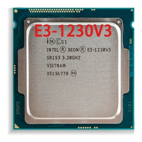 Processador Intel I7 4770 (xeon E3 1230 V3) 4 Núcleos E 3.9g (Usado)