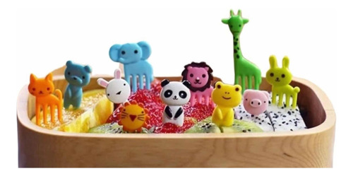 Pack 10 Tenedor Para Niños Brocheta Para Futas Pinchos Pro