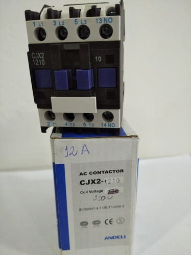 Contactor 12amp Bobina 110v Andeli