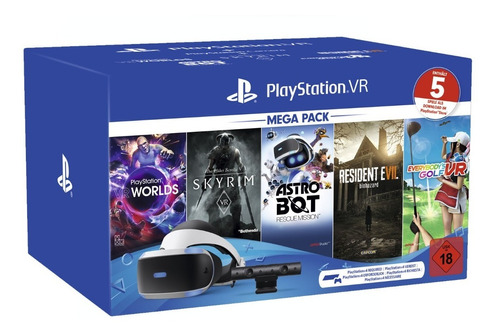 Playstation Vr Mega Pack Incluye 5 Juegos + Camara Vr