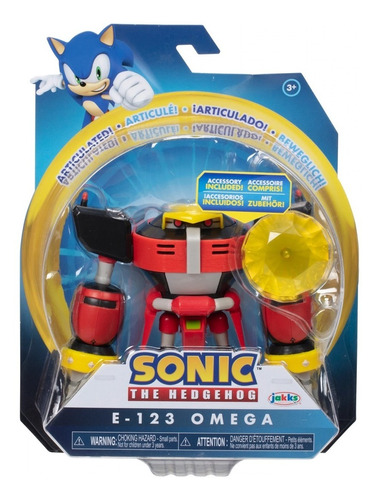 Figura De Sonic The Hedgehog, Omega Muñeco 13 Cm Altura