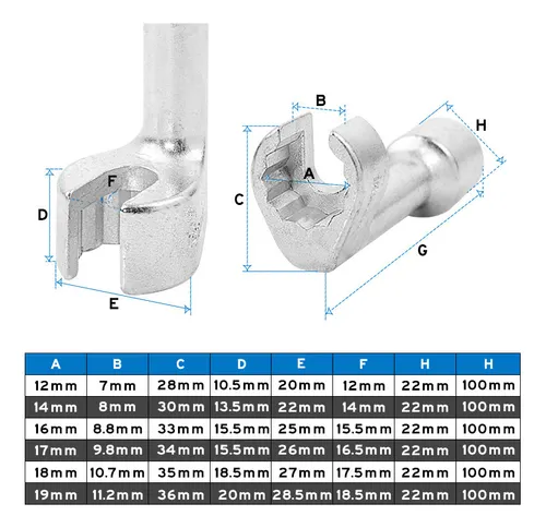 Llave De Ranura Hexagonal En Forma De L Para Sensores De Oxí