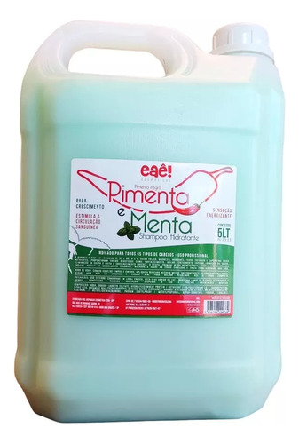 Shampoo Lavatório Pimenta E Menta 5l