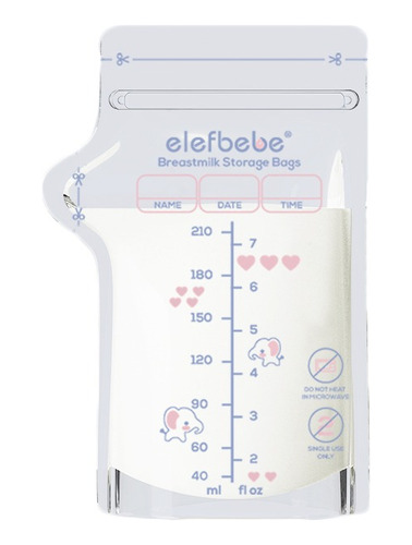 Bolsa Almacenamiento Leche Materna Elefbebe