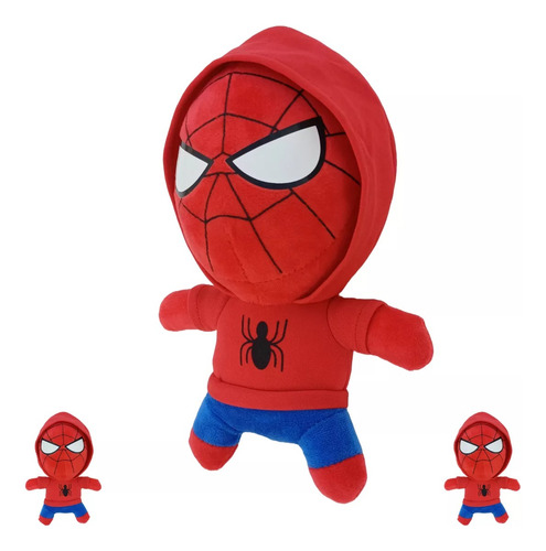 Peluche Spiderman Hombre Araña Spidey Colgante Capucha Niño
