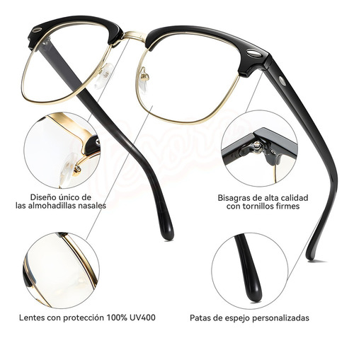 De 2pz Lentes Fotocromática Gafa Con Filtro De Luz Azul