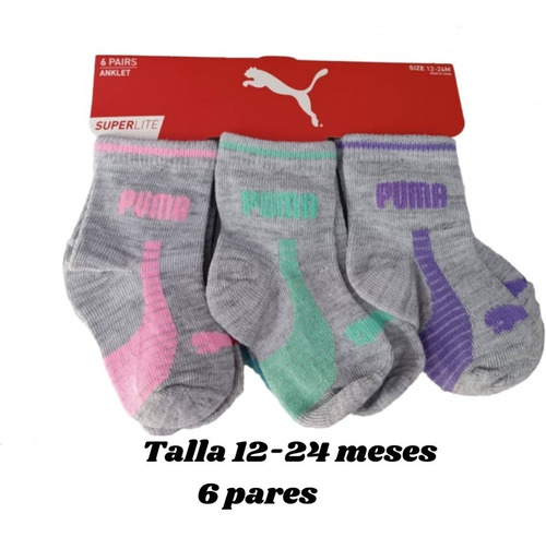 Carters  6 Pares Medias Tobilleras Bebes Y Niños 