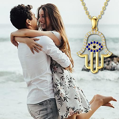 Collar Con Colgante De Mano De Hamsa Para Mujer, Colgante De