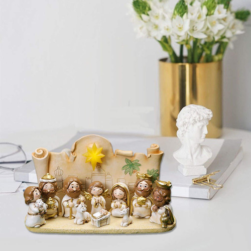 Figuras De Escultura Del Niño Jesús Con Base Con Base
