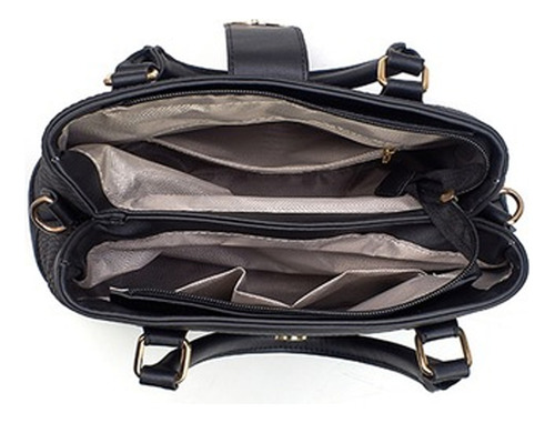Set De Bolsa Y Cartera Pu Piel Gran 2 Piezas Moda