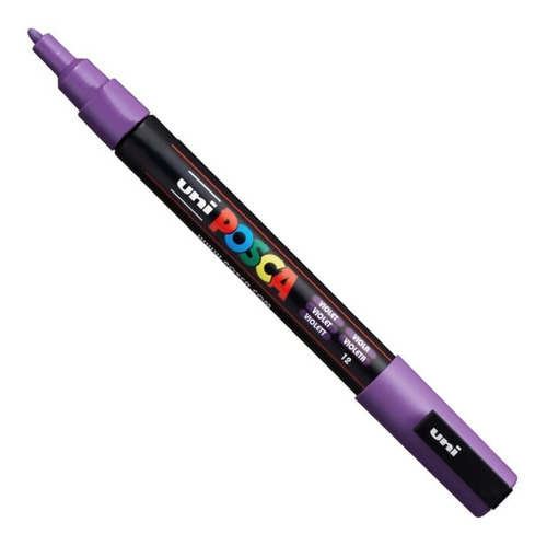 Uni Posca Marcador Pc-3m X Unidad Color Violeta