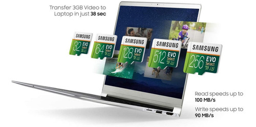 Tarjeta de memoria Samsung MB-ME64GA/AM Evo Select con adaptador SD 64GB