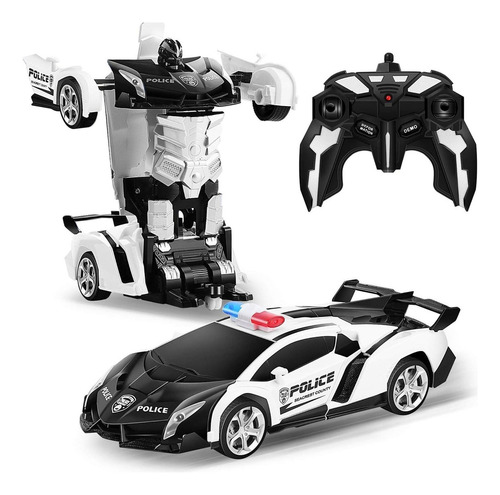 Robot Transform Rc Car Robo Con Control Remoto De 2,4 G [u]