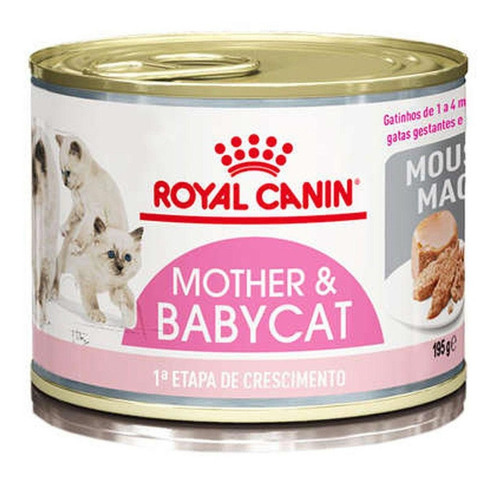 Alimento Royal Canin Feline Health Nutrition Mother & Babycat para gato de temprana edad sabor mix en lata de 195g