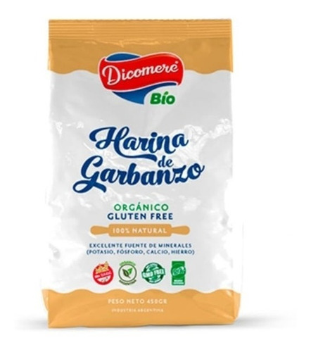 Harina De Garbanzo Orgánico Gluten Free X 450 Gr -dicomere